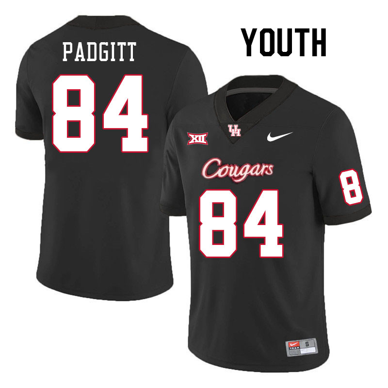 Youth #84 Samuel Padgitt Houston Cougars College Football Jerseys Stitched-Black